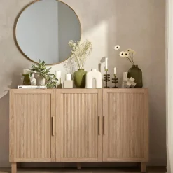 3 Door Wood Veneer Buffet