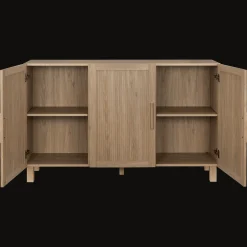 3 Door Wood Veneer Buffet