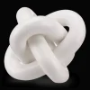 Abstract Knotted Ceramic Decorative Object
