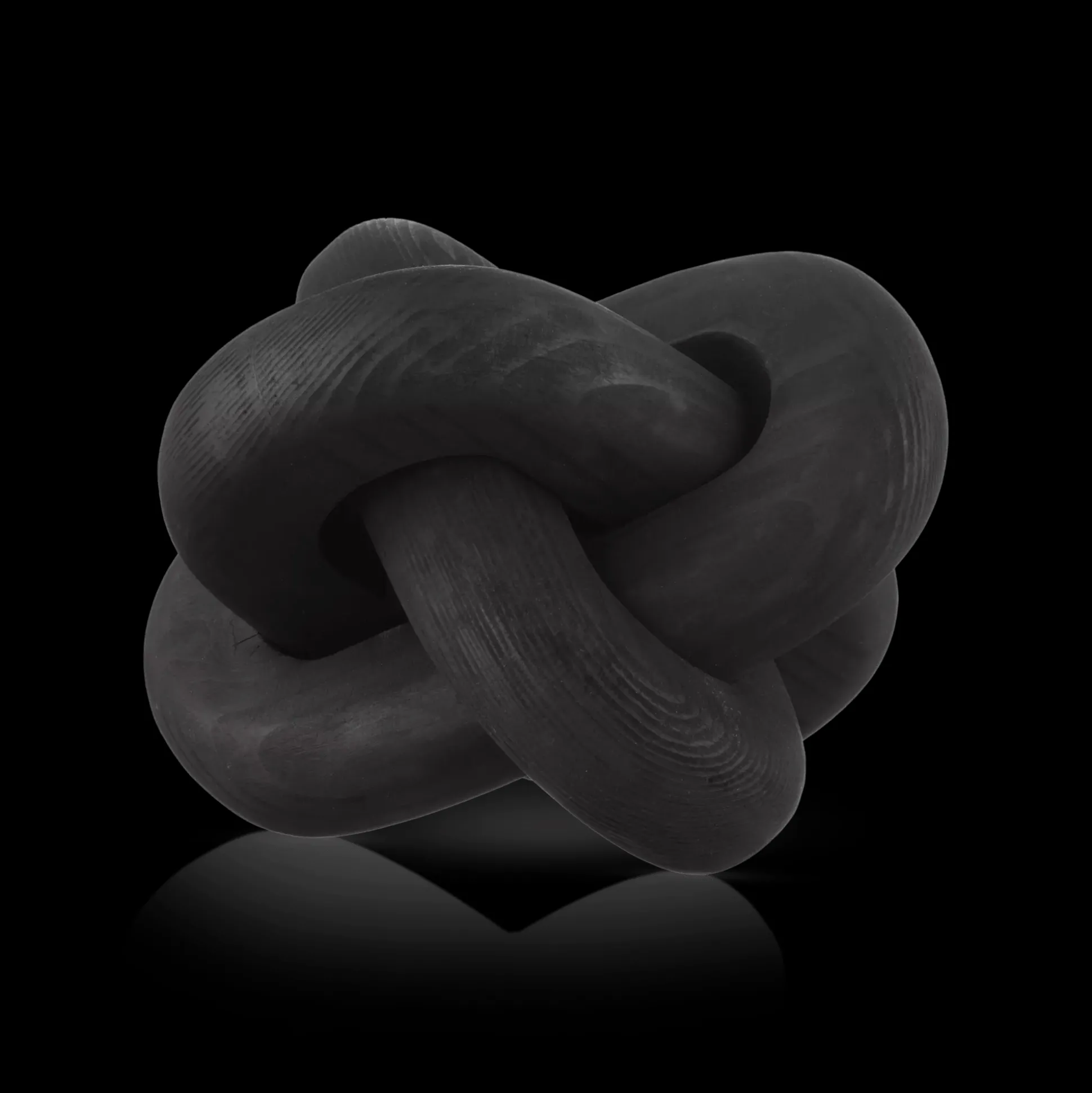 Abstract Knotted Wood Decorative Object