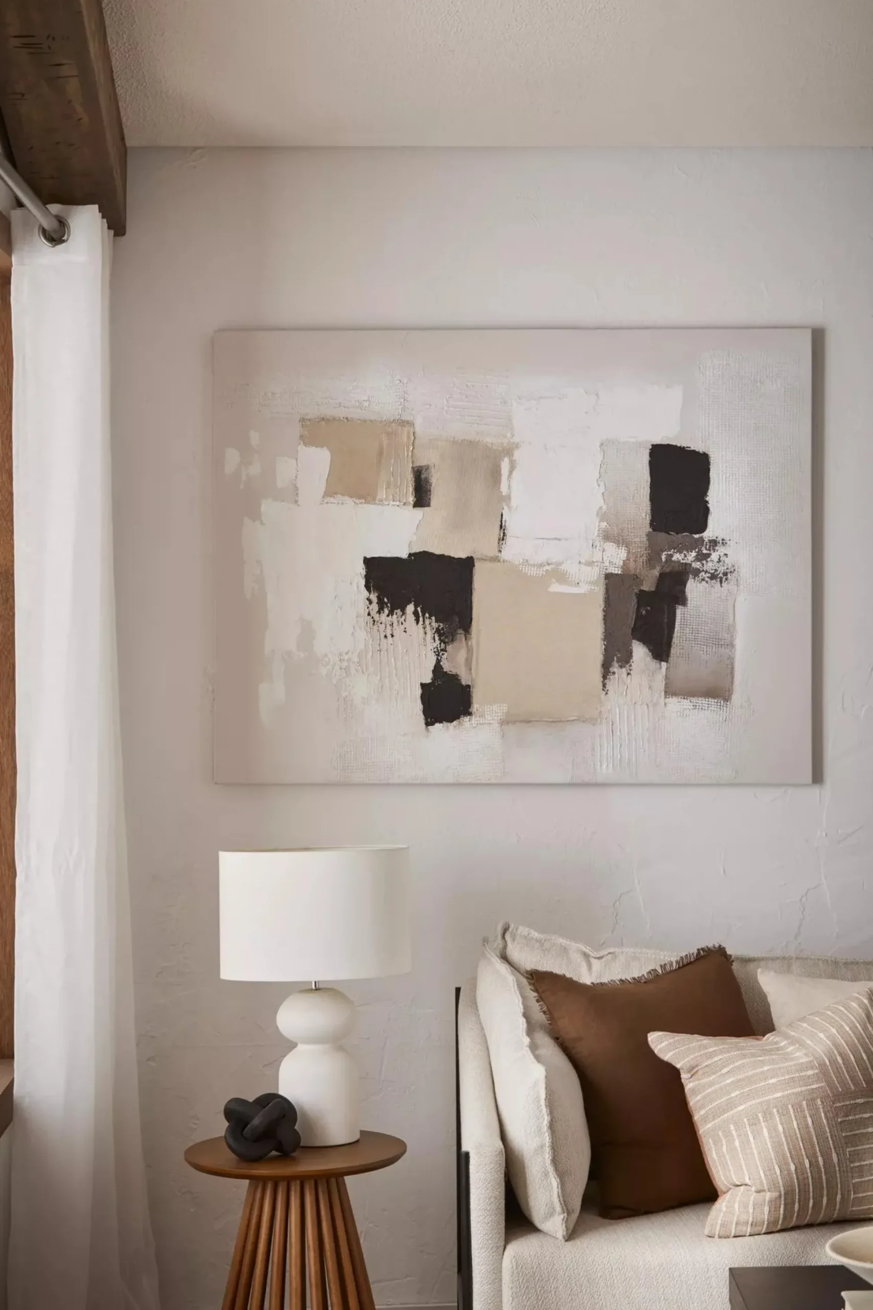 Abstract Knotted Wood Decorative Object