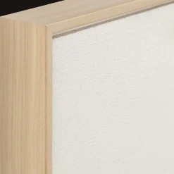 Abstract Tone-on-Tone Circles Framed Art