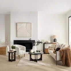 Abstract Tone-on-Tone Circles Framed Art