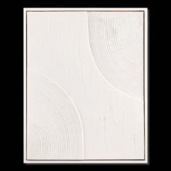 Abstract Tone-on-Tone Textured Framed Art