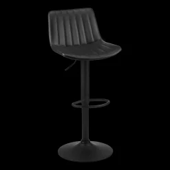 Adjustable Barstool with Stitched PU