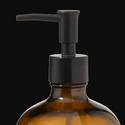 Amber Glass Soap Dispenser