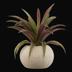 Artificial Agave Plant in Ribbed Pot
