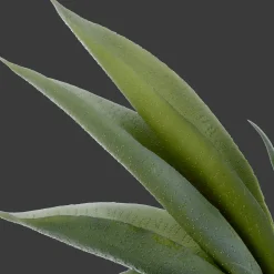 Artificial Aloe in Ceramic Pot