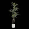 Artificial Exotic Floor Plant in White Pot