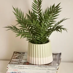 Artificial Fern in Ceramic Pot