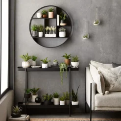 Artificial Plant in Colour-Block Pot