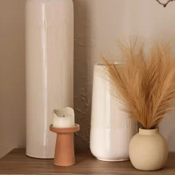 Artificial Reed Grass in Ceramic Pot