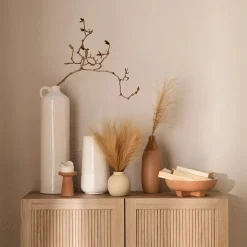 Artificial Reed Grass in Ceramic Pot