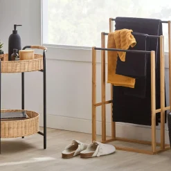 Bamboo Towel Rack