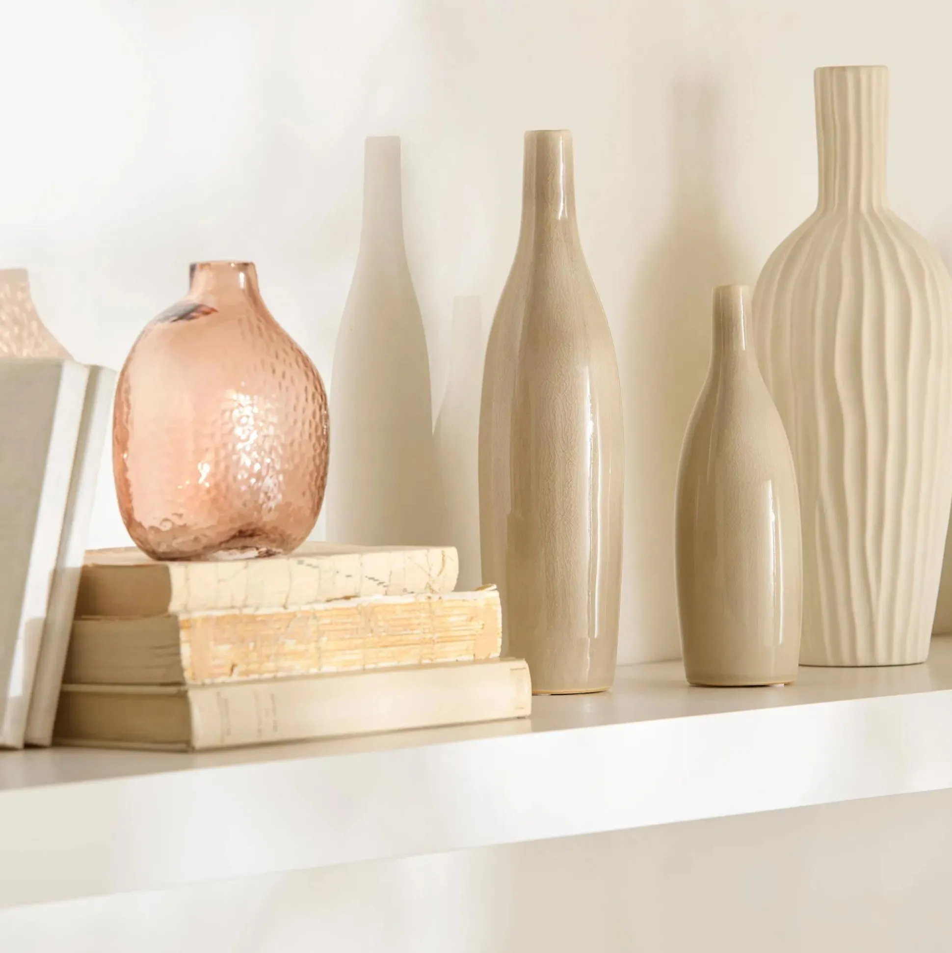 Beige Ceramic Vase