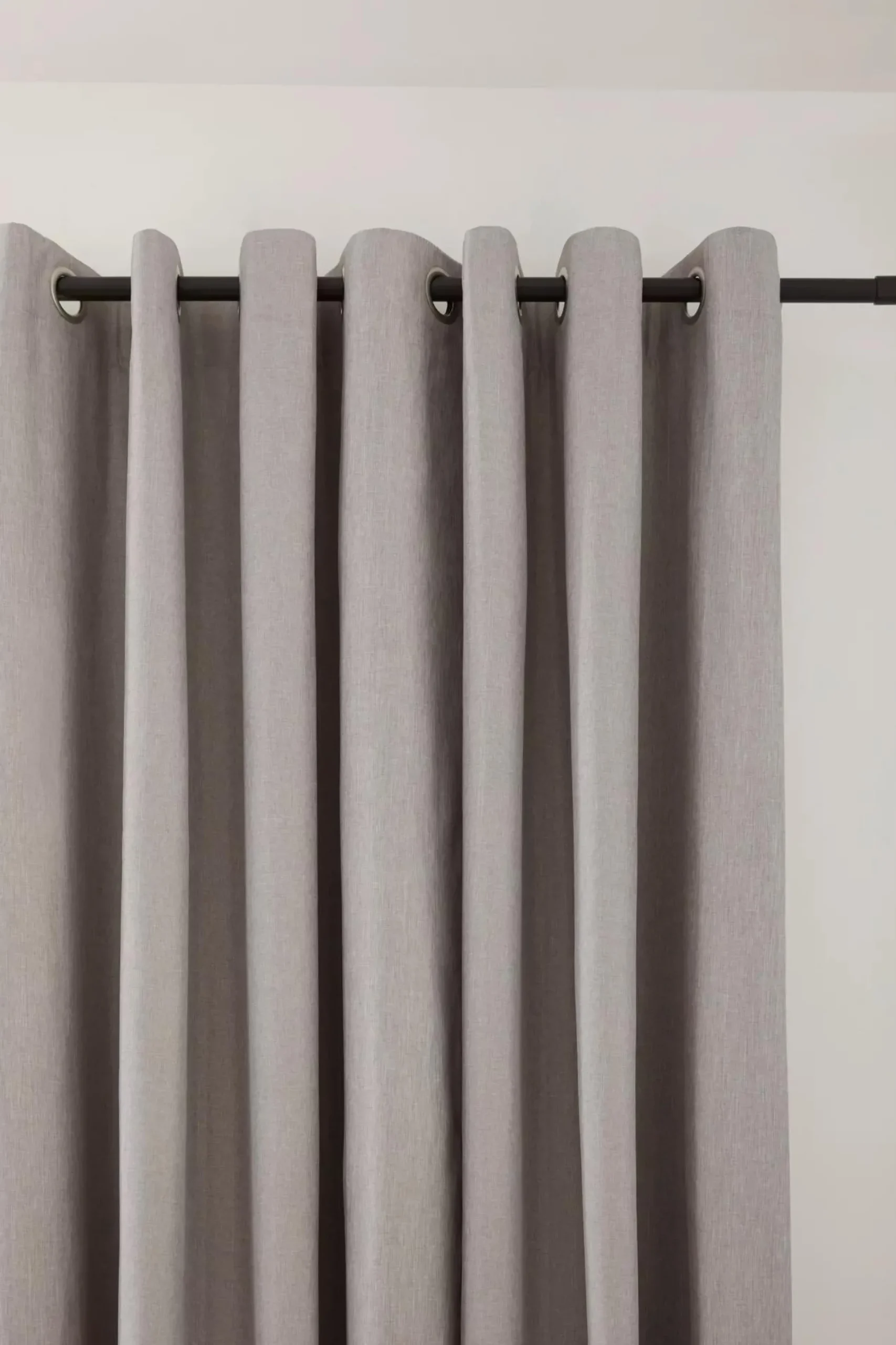 Beige Chambray Blackout Curtain