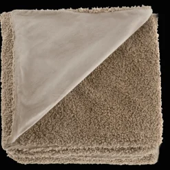 Beige Doodle Boucle Throw