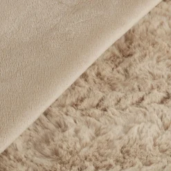 Beige Ellyn Faux Fur Throw
