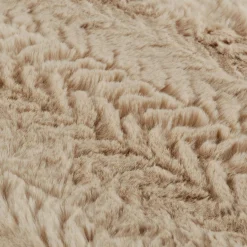 Beige Ellyn Faux Fur Throw