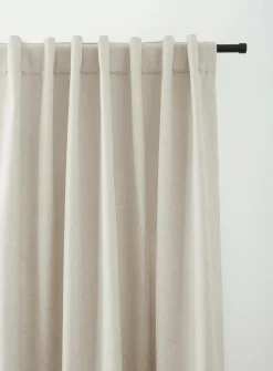 Beige Taha Rod Pocket Back Tab Blackout Curtain