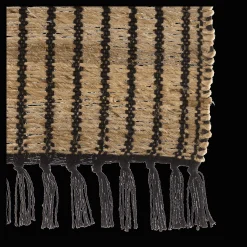 Black & Natural Table Runner