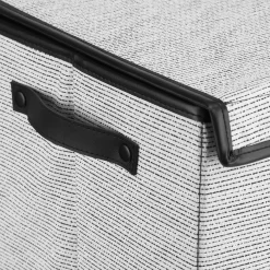 Black And White Foldable Hamper