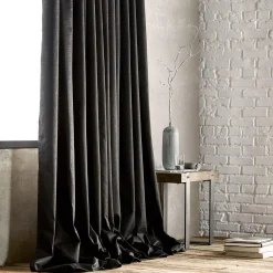 Black Artemesia Blackout Curtain