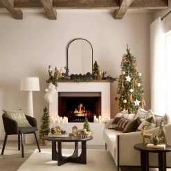 Black Buffet with Glass Doors