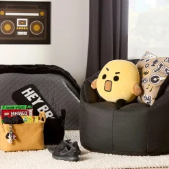 Black Canvas Bean Bag