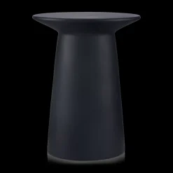 Black Cement Hourglass Side Table