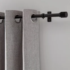 Black Chelsea Curtain Rod Set - Diameter 16/19 mm