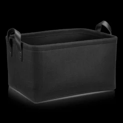 Black Chita Storage Basket with Handles