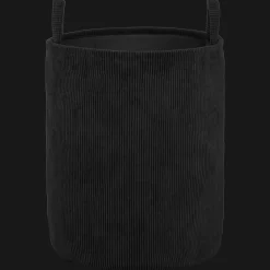 Black Corduroy Hamper
