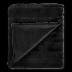 Black Cougar Faux Fur Throw