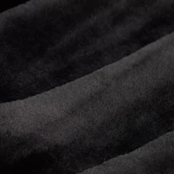 Black Cougar Faux Fur Throw