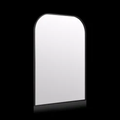 Black Frame Modern Mantle Mirror