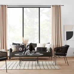 Black Hourglass Bubble Vase