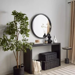 Black Hourglass Bubble Vase