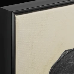 Black Leaf in a Vase Framed Art