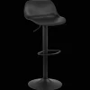 Black Metal & Plastic Bar Stool