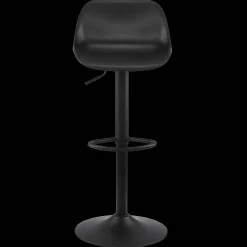 Black Metal & Plastic Bar Stool