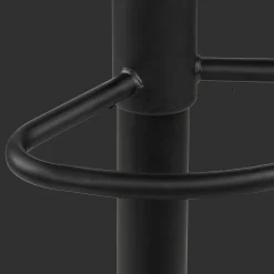 Black Metal & Plastic Bar Stool