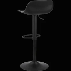 Black Metal & Plastic Bar Stool
