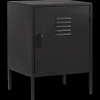 Black Metal Locker Side Table
