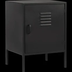 Black Metal Locker Side Table