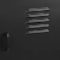 Black Metal Locker Side Table