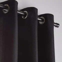 Black Quincy Panel Curtain