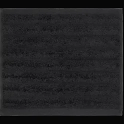 Black Ribbed Washcloth