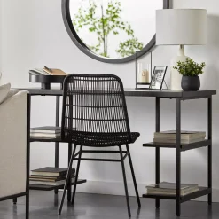 Black Tray & Natural Tray On Stand