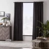 Black Vence Blackout Curtain with Hidden Back Tab
